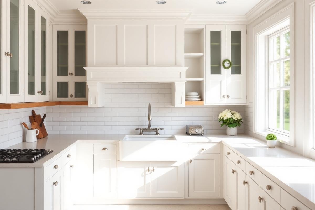 Classic white farmhouse kitchen
